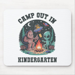 Cute Camp Out In Kindergarten Tiny Bigfoot Campgro Mouse Pad