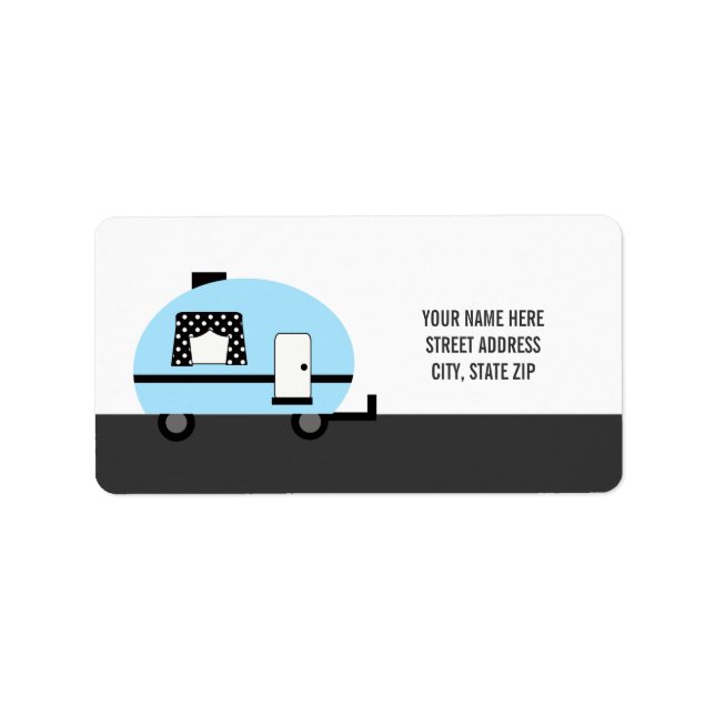Cute Camper Address Mailing Labels (Front)