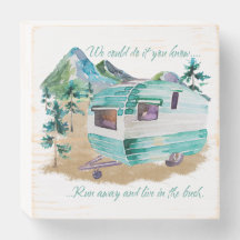 Cute Camper Caravan decor sign - Glamper Style!