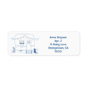 Cute Camper Return Address Labels for any Occasion