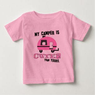 Cute Camper Ruffle Shirt for Toddlers