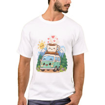 Cute Camper Van Coffee Mug Mountain Road Trip