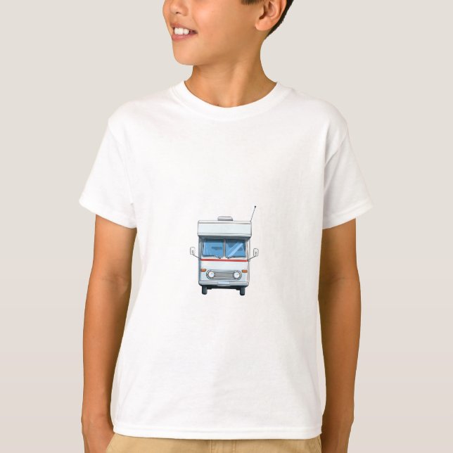 Cute Camper Van Kids T-Shirt (Front)