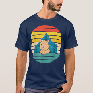 Cute Camping Guinea Pig Pet T-Shirt