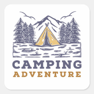 Cute Camping  Outdoors Sticker   outdoor adventure
