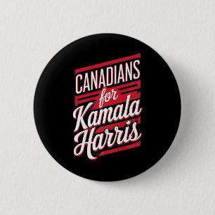 Cute Canadian Girls For Kamala Harris Canada Cat L 6 Cm Round Badge