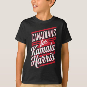 Cute Canadian Girls For Kamala Harris Canada Cat L T-Shirt