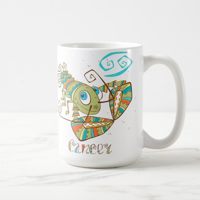 Cute Cancer Crab Coffee Mug (Right)