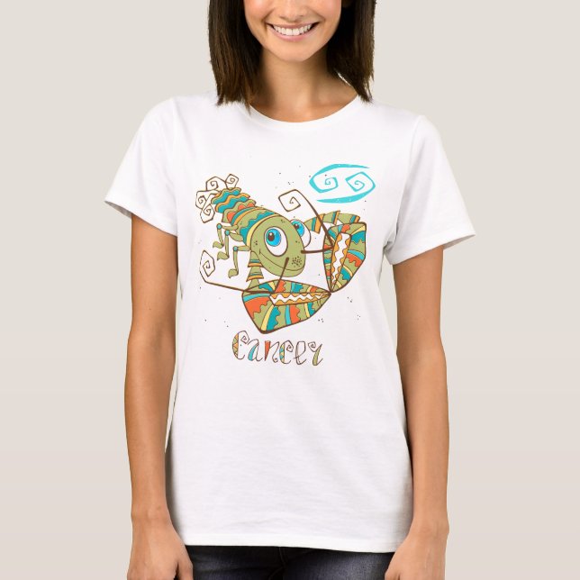 Cute Cancer Crab T-Shirt (Front)