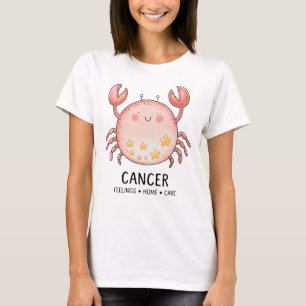 Cute Cancer Crab with Stars T-Shirt