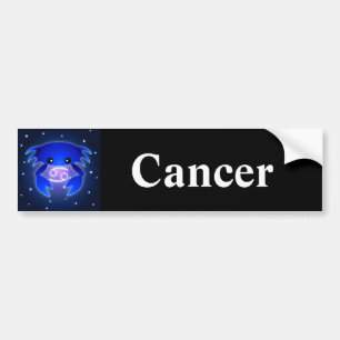 Cute Cancer Zodiac Bumper Sticker