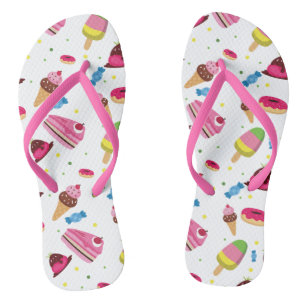 Cute candy and sweet coloured pattern jandals