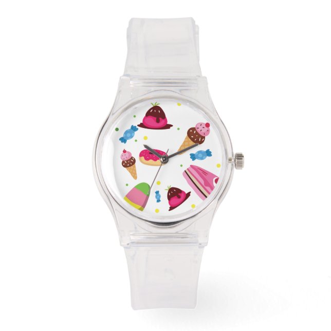 Cute candy and sweet coloured pattern watch (Front)