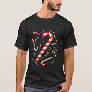 Cute Candy Cane Crew Funny Christmas Family Costum T-Shirt