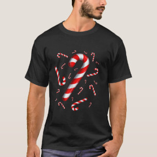 Cute Candy Cane Crew Funny Christmas Family Friend T-Shirt