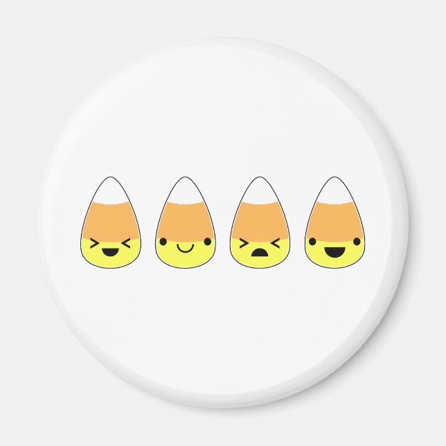 Cute Candy Corn for Halloween! Magnet (Front)