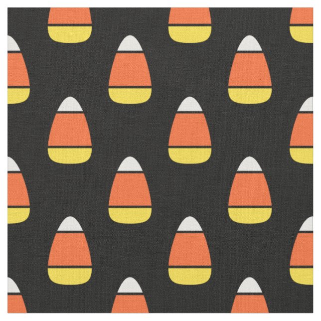 Cute Candy Corn Pattern Fabric (Close Up)