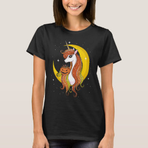 Cute Candy Corn Unicorn Halloween Top