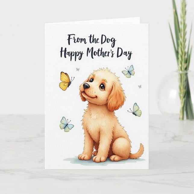 Cute Canine Mothers Day Card (Front)