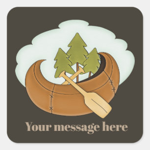 Cute Canoe add message sticker