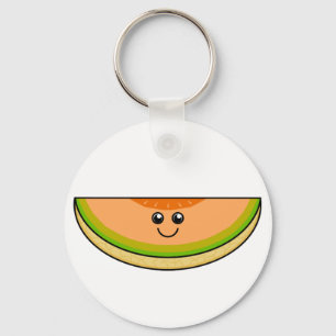 Cute Cantaloupe Key Ring