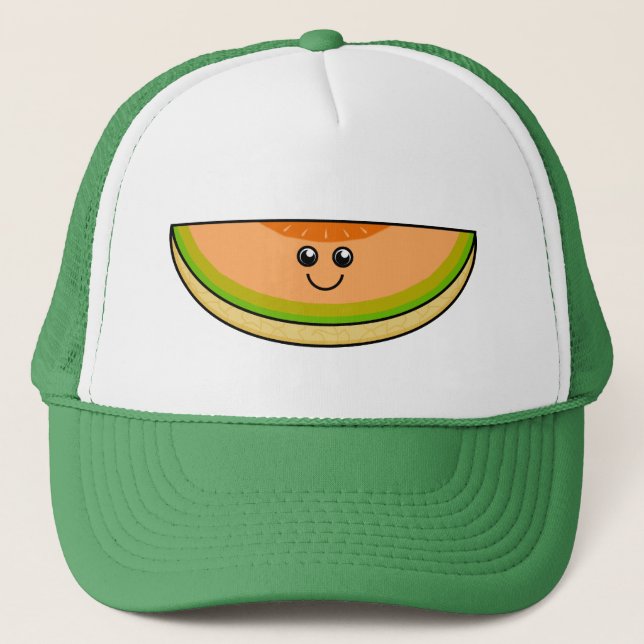 Cute Cantaloupe Trucker Hat (Front)