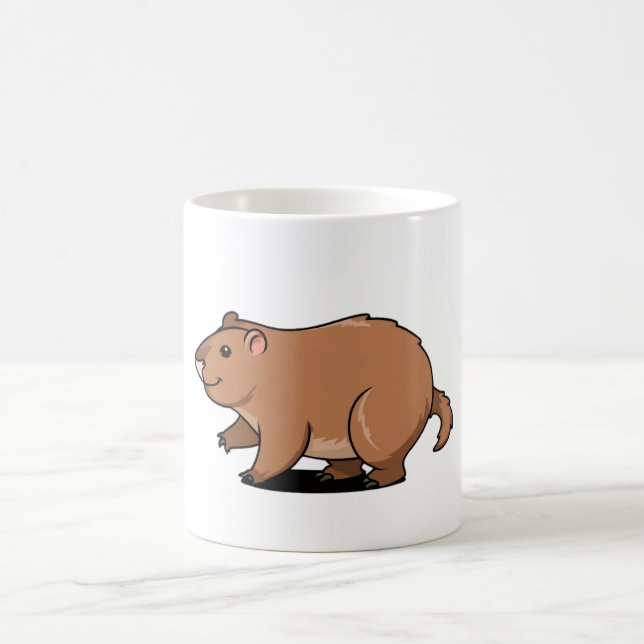 cute capybara coffee mug (Center)