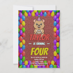 Cute Capybara Gender Reveal Invite