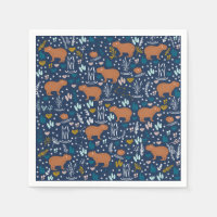 Cute Capybara Paper Napkins