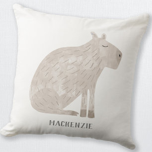 Cute Capybara Personalised Cushion