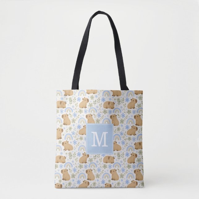 Cute Capybara Tote Bag (Front)