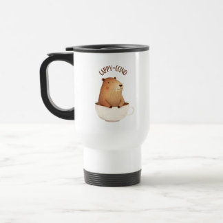 Cute Capybara Travel Mug, Gift idea, Unique, Fun Mug