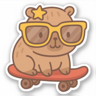 Cute Capybara Vinyl Stickers