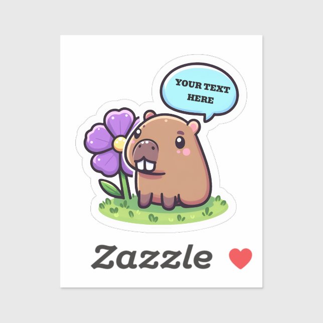 Cute capybara with flower (Sheet)