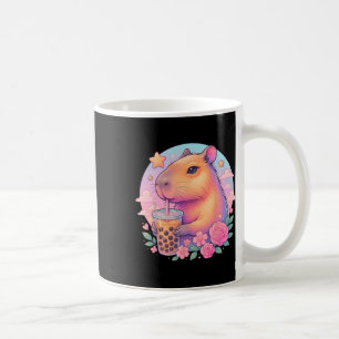 Cute Capyra Kawaii Anime Bo Bubble Tea Lover Girls Coffee Mug