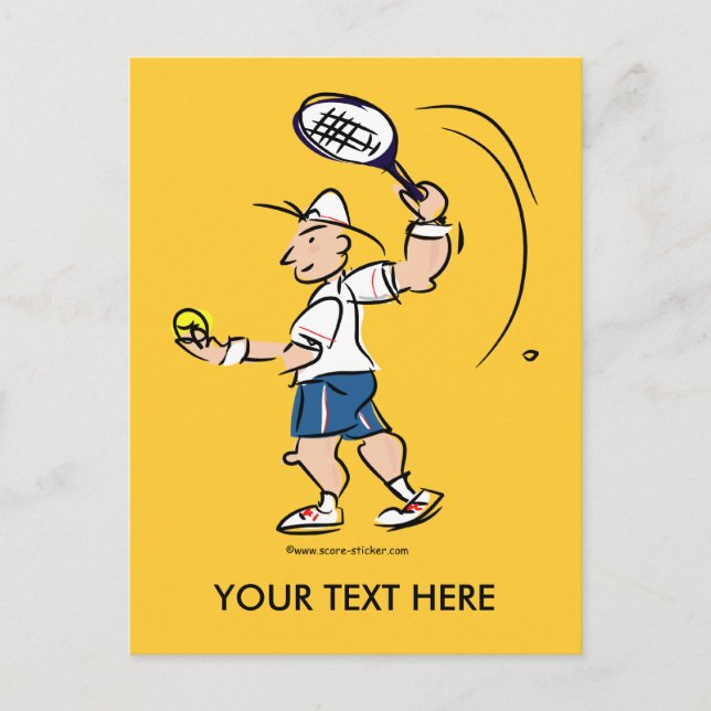 Cute card for tennis players (Front)