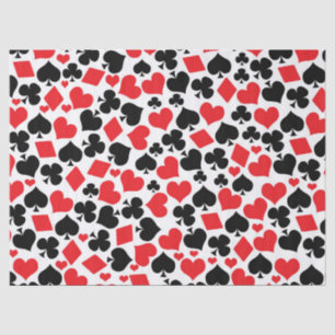 Cute card suit pattern casino party gambling tissue paper