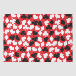 Cute card suit pattern casino party gambling tissue paper