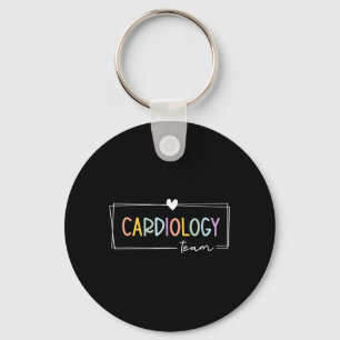 Cute Cardiology Team Cardiac Nurse CVICU Heart Key Ring