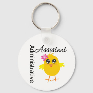Cute Career Chick Administrative Assistant Key Ring