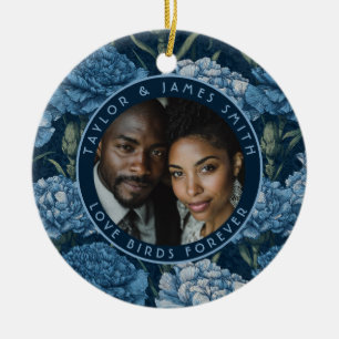 Cute Carnation Charm Wildflower Wedding Ceramic Tree Decoration