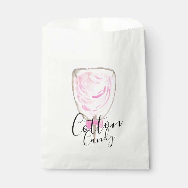 Cute carnival cotton candy favour bag (Front)