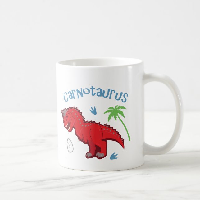 Cute Carnotaurus Coffee Mug (Right)