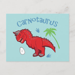 Cute Carnotaurus Postcard
