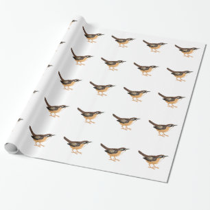 Cute Carolina Wren Wrapping Paper