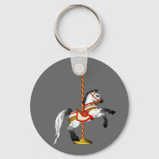 Cute Carousel Horse 1med Key Ring