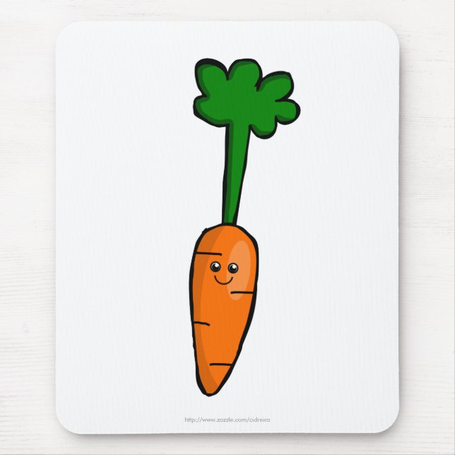 Cute Carrot Mouse Pad (Front)