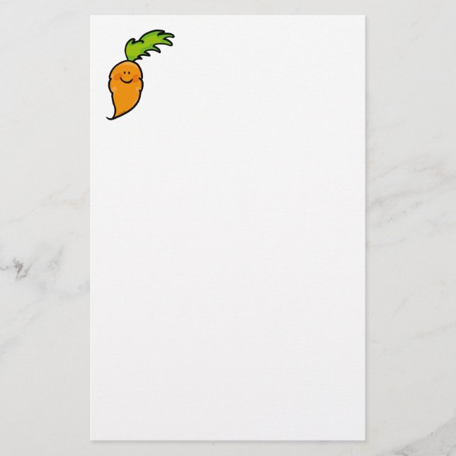 Cute carrot stationery (Front)