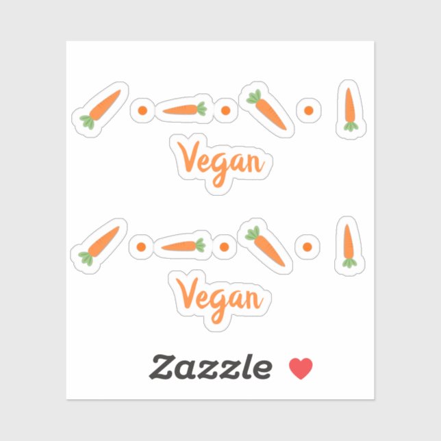 Cute Carrots Vegetables Drawing Vegan Custom Name (Sheet)