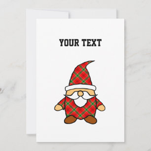 Cute Carton Gnome Drawing Invitation